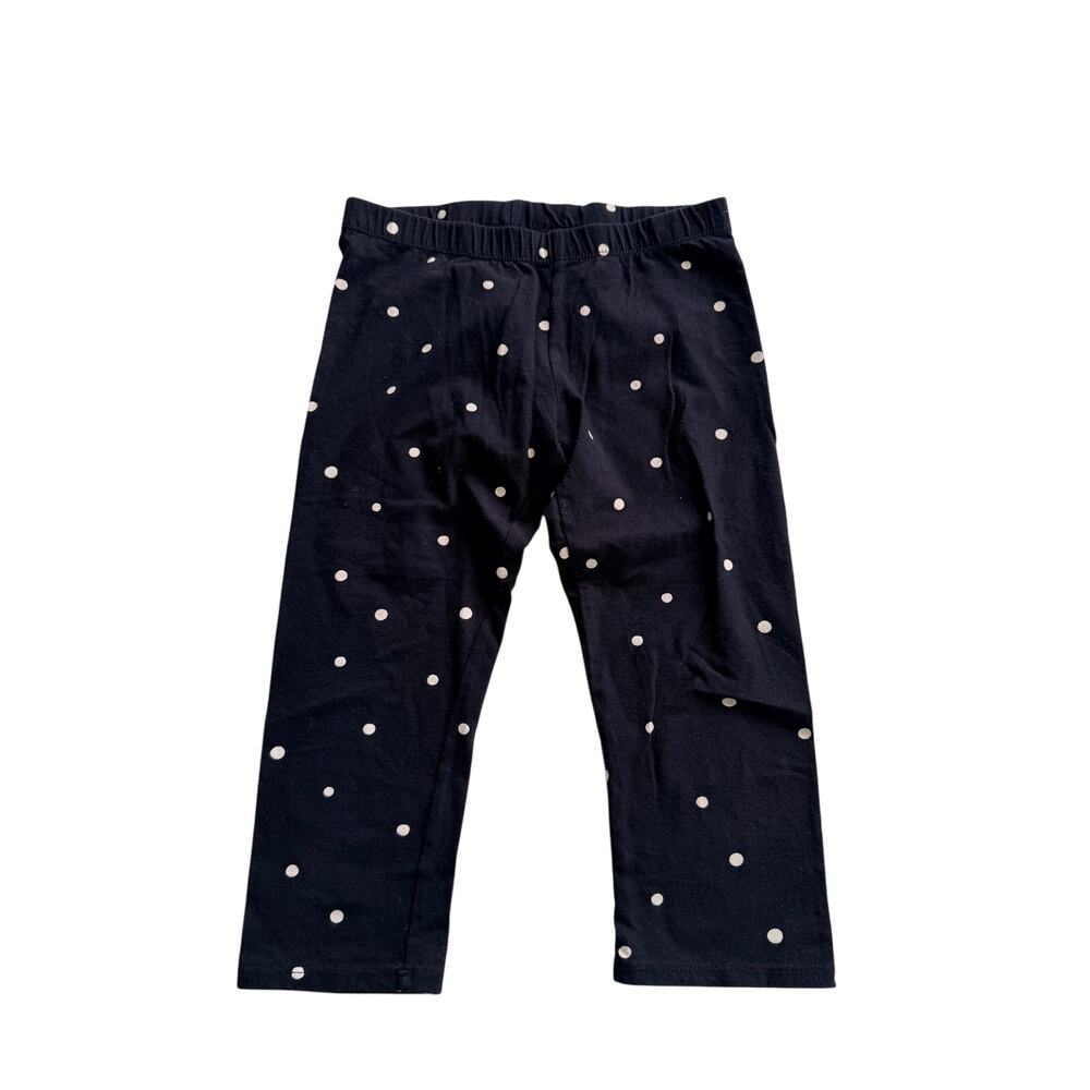 Arizona Jean Co. Black Polka Dot Capri Leggings
